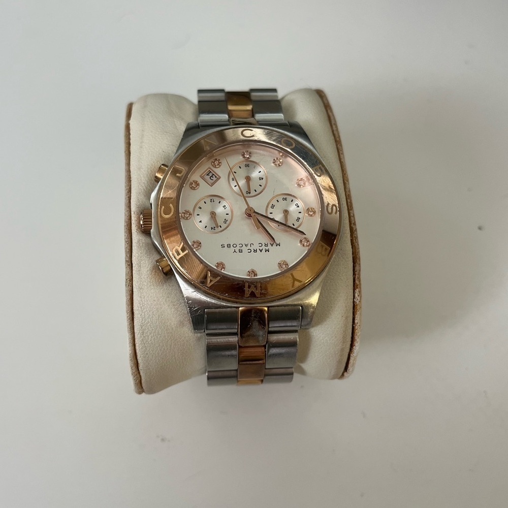 MARC by Marc Jacobs
Blade Two-Tone Watch, Stainless Steel/Rose Golden - Picture 2 of 7
